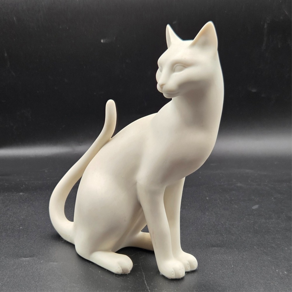 Franklin Mint 1986 Counterpoint White Cat Figurine~Gail Ferretti